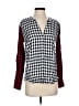 Soft Joie 100% Rayon Checkered-gingham Red Long Sleeve Blouse Size XS - photo 1
