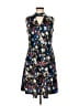 Relativity Print Blue Casual Dress Size M - photo 1
