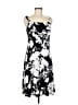 Chaps Print Black Casual Dress Size 6 - photo 1