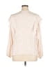 Nine West 100% Polyester Ivory Long Sleeve Blouse Size L (estimated) - photo 2