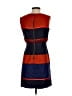 Ann Taylor LOFT 100% Polyester Color Block Blue Casual Dress Size 0 - photo 2