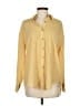 Allison Joy 100% Polyester Stripes Yellow Long Sleeve Blouse Size XS - photo 1