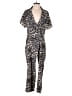 Caribbean Queen Animal Print Brown Jumpsuit Size S - photo 1