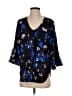 Yumi Kim 100% Polyester Black 3/4 Sleeve Blouse Size XS - photo 1