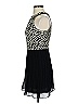R + J 100% Polyester Argyle Black Cocktail Dress Size XS - photo 5