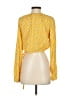 Rhode 100% Rayon Yellow Long Sleeve Blouse Size S - photo 2