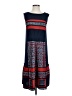 BCBGMAXAZRIA 100% Polyester Graphic Blue Casual Dress Size XXS - photo 1