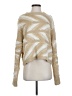 John & Jenn 100% Acrylic Chevron-herringbone Tan Pullover Sweater Size S - photo 1
