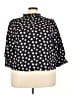 Scoop 100% Polyester Black 3/4 Sleeve Blouse Size 3X - photo 1