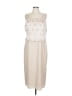 Alfred Angelo 100% Polyester Ivory Tan Cocktail Dress Size L (estimated) - photo 1