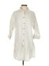 Zara Ivory 3/4 Sleeve Button-Down Shirt Size S - photo 1