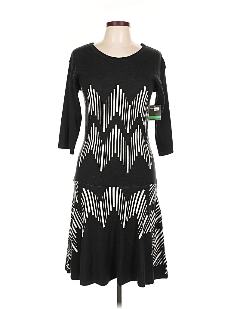 Pre-owned Just Taylor Just... Taylor Casual Dress In Black