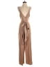 Lovers + Friends Metallic Tan Jumpsuit Size XS - photo 1