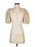 Ulla Johnson Ivory Tan Short Sleeve Top Size P (petite) - photo 1
