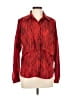 Assorted Brands 100% Polyester Red Long Sleeve Blouse Size 10 - photo 1