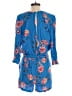 LOFT Beach Paisley Blue Romper Size S - photo 2