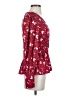 Walter Baker 100% Polyester Red Long Sleeve Blouse Size XS - photo 4