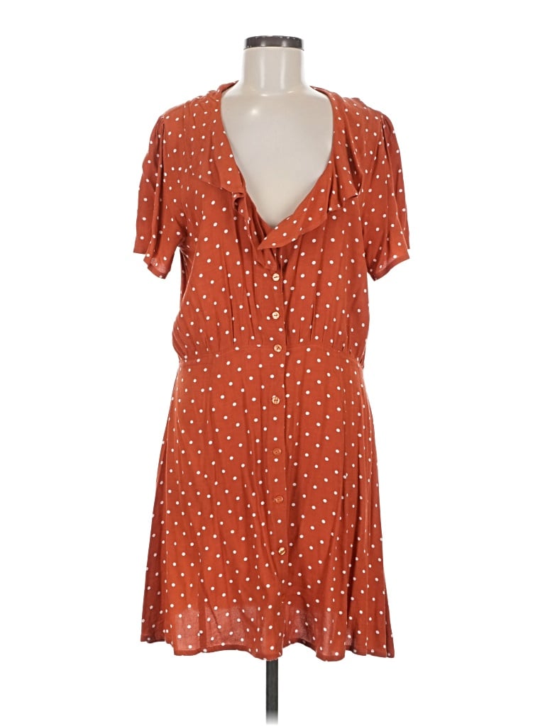 Pre-owned Auguste Casual Dress In Orange