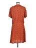 Auguste 100% Viscose Polka Dots Orange Casual Dress Size 8 - photo 2