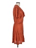 Auguste 100% Viscose Polka Dots Orange Casual Dress Size 8 - photo 4
