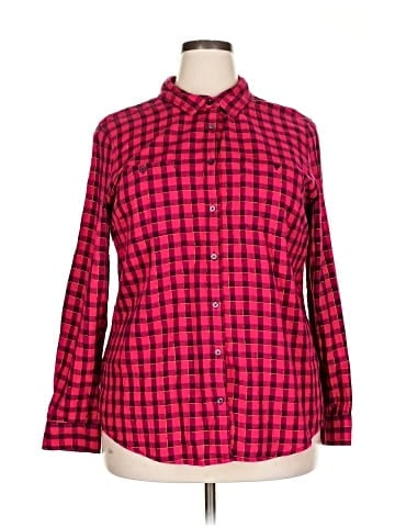 St. John's Bay Long Sleeve Button-Down Shirt (view 1)