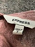 Express Solid Burgundy Long Sleeve Blouse Size S - photo 7