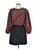 LDT 100% Polyester Argyle Black Casual Dress Size 12 - photo 1