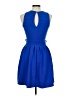 Pagani Solid Blue Casual Dress Size 6 - photo 2