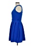 Pagani Solid Blue Casual Dress Size 6 - photo 5