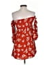 Blue Life 100% Rayon Red Brown Kimono Size XXS (estimated) - photo 2
