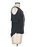 Ramy Brook 100% Silk Gray Black Short Sleeve Top Size M (estimated) - photo 4