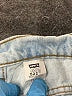 Levi's 100% Cotton Blue Denim Shorts Size 24 waist - photo 3