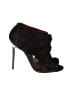 Charles Jourdan 100% Suede Black Heels Size 5 1/2 - photo 1