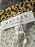 Hayden 100% Polyester Animal Print Gold Yellow Romper Size L - photo 4