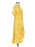 Joie 100% Polyester Yellow Casual Dress Size XS - photo 4