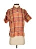 Madewell Plaid Orange Short Sleeve Button-Down Shirt Size XXS - photo 1