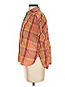 Madewell Plaid Orange Short Sleeve Button-Down Shirt Size XXS - photo 5