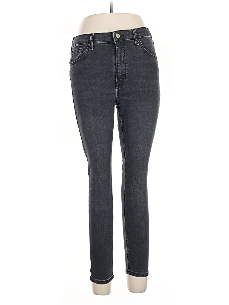 Pre-owned Topshop Jeans In Gray