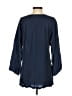 Sigrid Olsen Blue 3/4 Sleeve Blouse Size S - photo 2