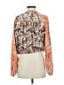 Free People 100% Polyester Orange Long Sleeve Blouse Size XS - photo 2