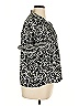 Max Studio 100% Polyester Animal Print Black Short Sleeve Blouse Size 1X - photo 4