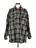 Forever 21 Plaid Black Coat Size M - photo 1