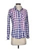 Current/Elliott 100% Baumwolle Plaid Purple Long Sleeve Button-Down Shirt Size XS (0) - photo 1