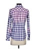 Current/Elliott 100% Baumwolle Plaid Purple Long Sleeve Button-Down Shirt Size XS (0) - photo 2