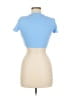 Zara Blue Short Sleeve Turtleneck Size M - photo 2