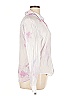 Rails 100% Rayon Tie-dye Ivory Gray Long Sleeve Blouse Size XL - photo 4