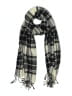 Unbranded Plaid Black Ivory Scarf One size - photo 1