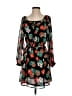 Hazel 100% Polyester Floral Black Casual Dress Size S - photo 1