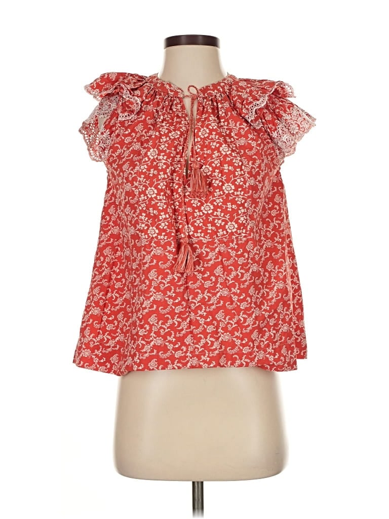 Pre-owned Ulla Johnson Sleeveless Blouse In Red