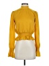 Tularosa 100% Polyester Yellow Long Sleeve Blouse Size XXS - photo 1